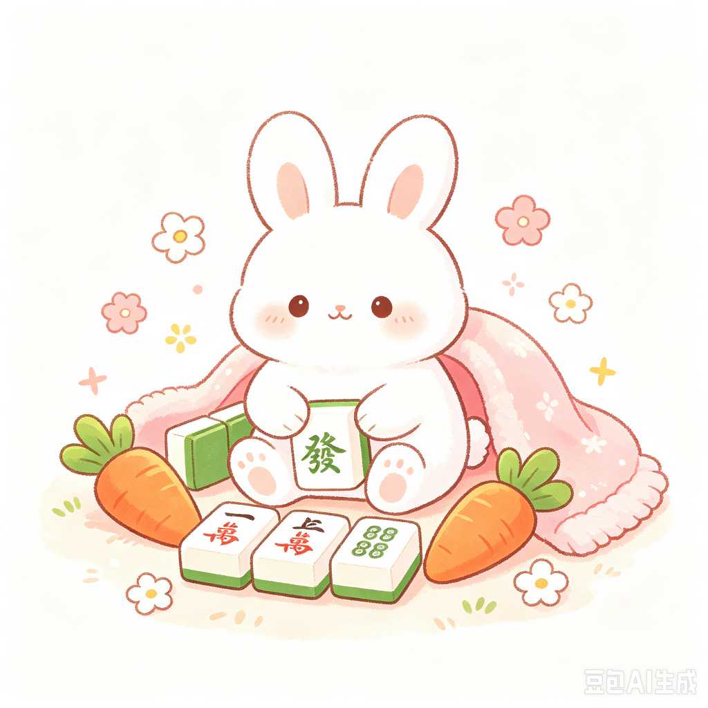 modern text mahjong tiles